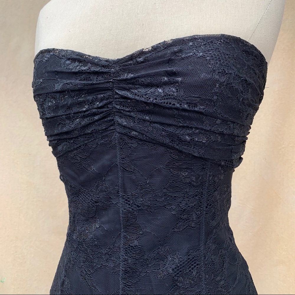 THE LIMITED black lace strapless zip up top NWT - Picture 4 of 16